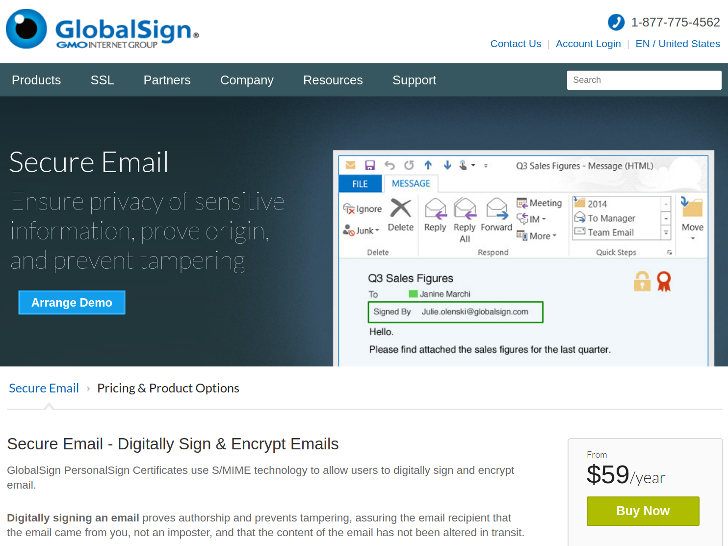 Globalsign S/MIME