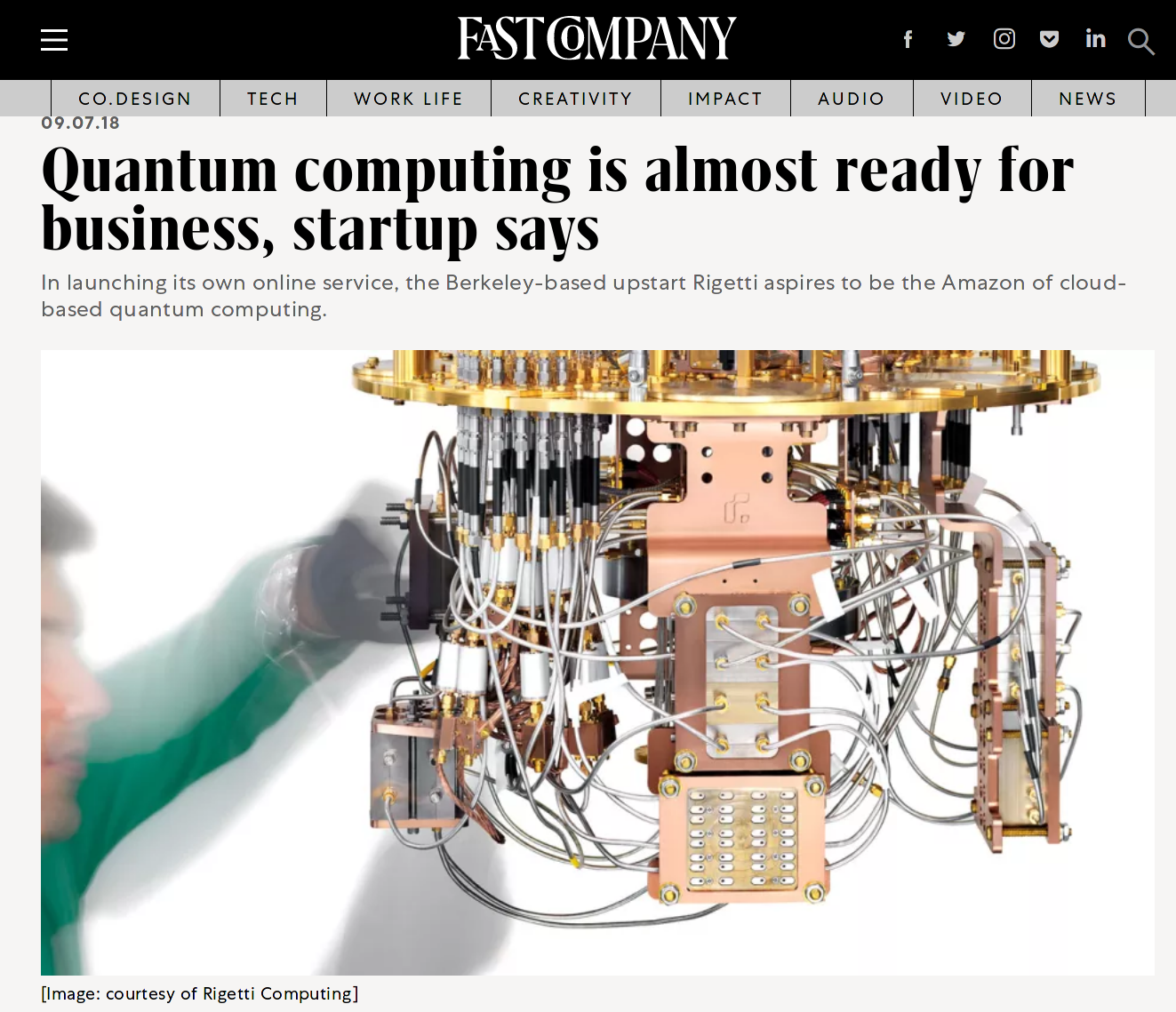 Quantum Computing is almost ready for Business Startup says